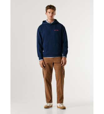 Pepe Jeans Felpa blu navy Gideon