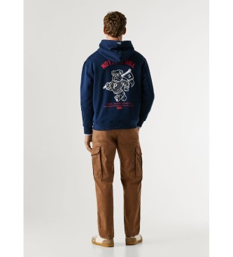 Pepe Jeans Felpa blu navy Gideon