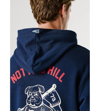 Pepe Jeans Felpa blu navy Gideon