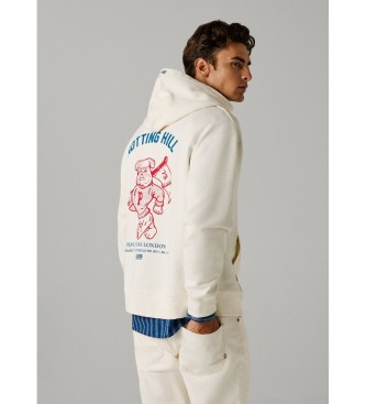 Pepe Jeans Felpa bianca Gideon