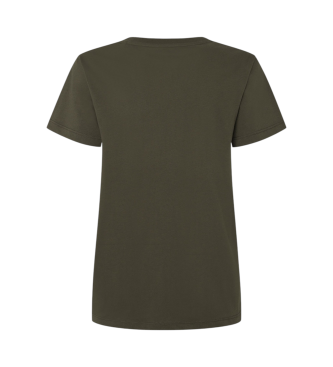 Pepe Jeans Camiseta logo estampado fit regular verde