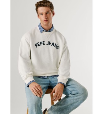 Pepe Jeans Felpa Gio color bianco sporco