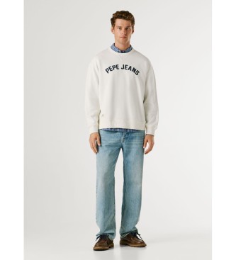 Pepe Jeans Felpa Gio color bianco sporco