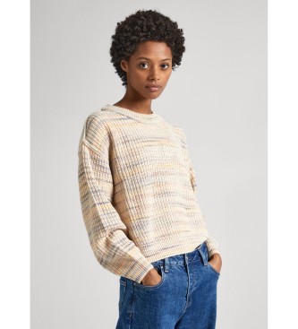 Pepe Jeans Beżowy sweter Glo