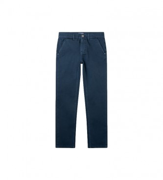 Pepe Jeans Navy Greenwich Slim Chino Trousers