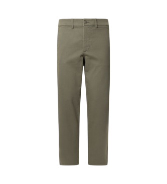 Pepe Jeans Zielone spodnie chino