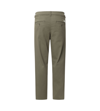 Pepe Jeans Zielone spodnie chino