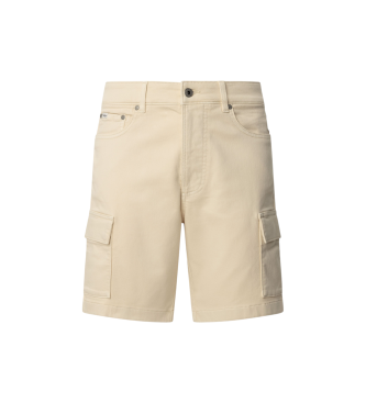 Pepe Jeans Gymdigo beige Bermudashorts