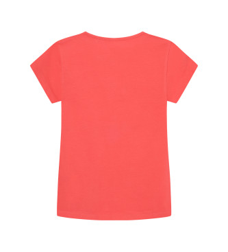 Pepe Jeans Hana Glitter T-shirt rood