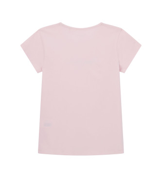 Pepe Jeans Hana T-majica z bleščicami roza