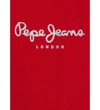 Pepe Jeans Hana Glitter N T-shirt rood