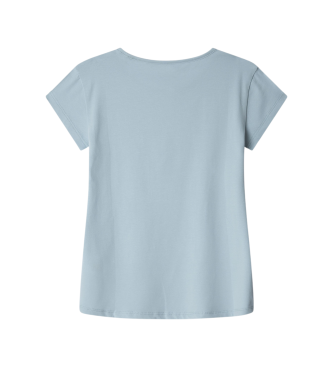 Pepe Jeans T-shirt  paillettes Hana bleu