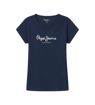 Pepe Jeans Maglietta blu navy glitterata Hana