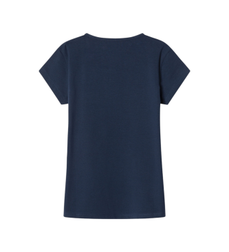 Pepe Jeans Maglietta blu navy glitterata Hana