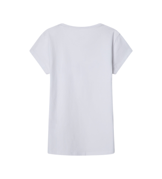 Pepe Jeans Hana Glitter T-shirt blanc
