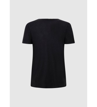 Pepe Jeans Harmony T-shirt korte mouw zwart