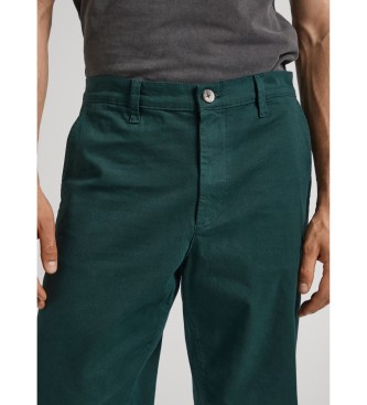 Pepe Jeans Pantalon chino Harrow vert fonc