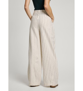 Pepe Jeans Herly wide trousers white