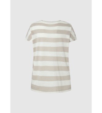 Pepe Jeans Hermine Kurzarm-T-Shirt wei