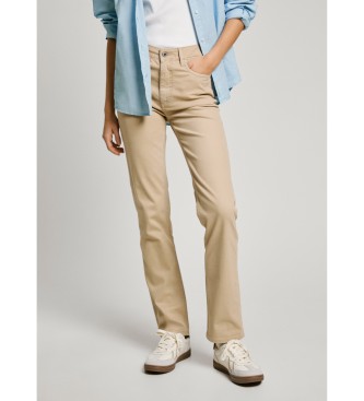 Pepe Jeans Smala byxor Tessa beige