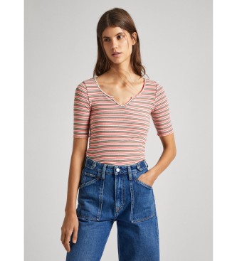 Pepe Jeans Kurzarm-T-Shirt Holly rot