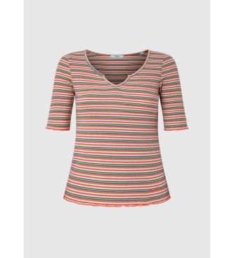 Pepe Jeans Kurzarm-T-Shirt Holly rot