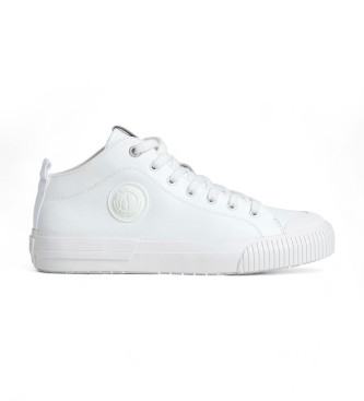 Pepe Jeans Skórzane sneakersy Industry Rec w kolorze białym