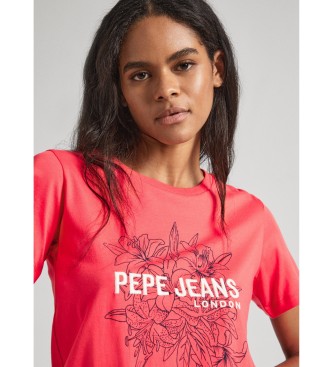 Pepe Jeans Camiseta Ines rojo