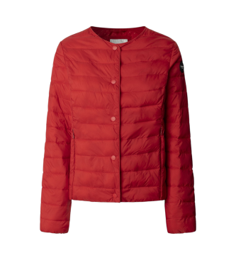 Pepe Jeans Casaco impermevel acolchoado Jane vermelho