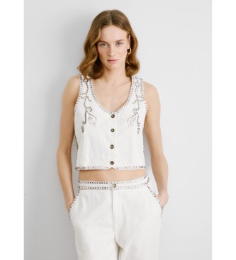 Pepe Jeans Gilet Jayden blanc