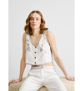 Pepe Jeans Gilet Jayden blanc