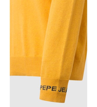Pepe Jeans Camisola com gola redonda Andr amarelo