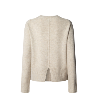 Pepe Jeans Beżowy sweter Cecil