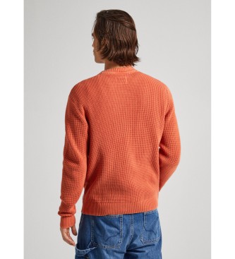 Pepe Jeans Sweter Maxwell pomarańczowy