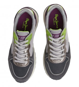 Pepe Jeans Zapatillas de Piel Joy Starclash W gris