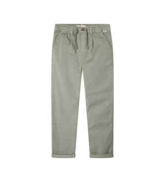 Pepe Jeans Redne hlače Comfort zelene