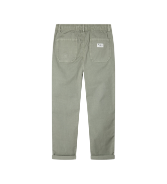 Pepe Jeans Redne hlače Comfort zelene