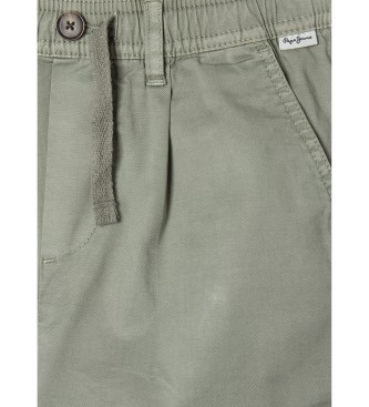 Pepe Jeans Redne hlače Comfort zelene