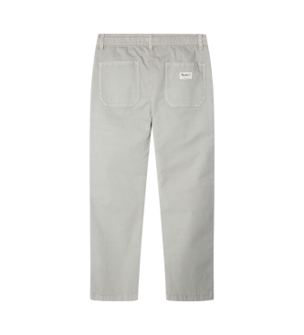 Pepe Jeans Proste spodnie w kolorze szarym