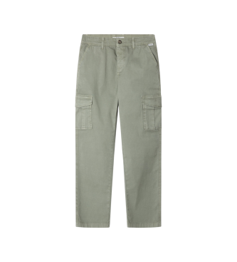 Pepe Jeans Hlače Cargo Relax zelena