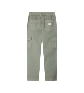 Pepe Jeans Hlače Cargo Relax zelena
