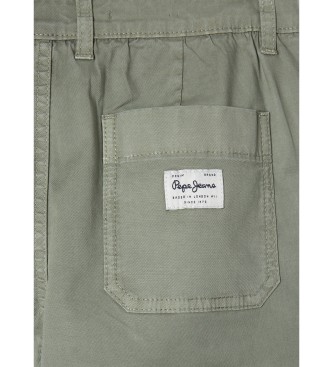 Pepe Jeans Hlače Cargo Relax zelena