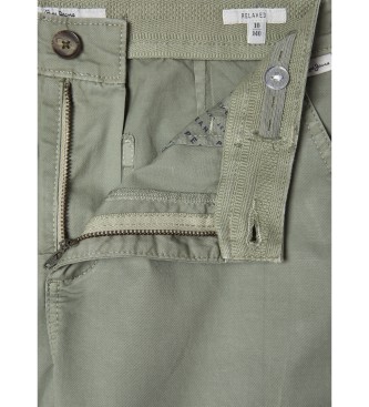 Pepe Jeans Hlače Cargo Relax zelena