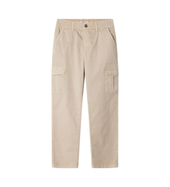 Pepe Jeans Relax Cargo beige trousers