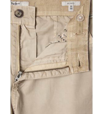 Pepe Jeans Relax Cargo beige trousers