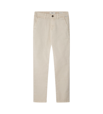 Pepe Jeans Calas chino slim branco ecru