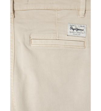 Pepe Jeans Calas chino slim branco ecru