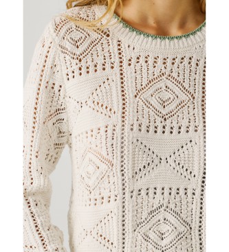 Pepe Jeans Sweter Kas biały