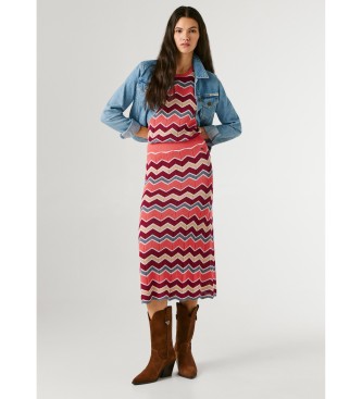 Pepe Jeans Saia Kasha cor-de-rosa