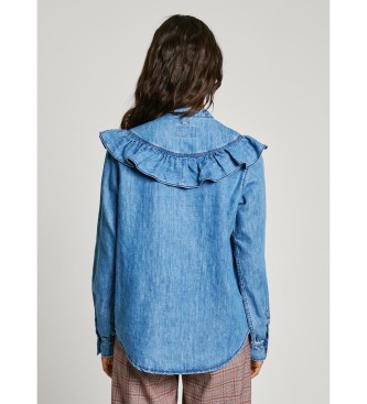 Pepe Jeans Chemise bleue Katia